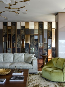 Фото интерьера столовой квартиры в американском стиле