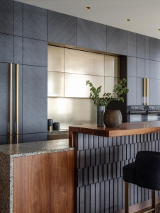 Фото интерьера кухни квартиры в американском стиле