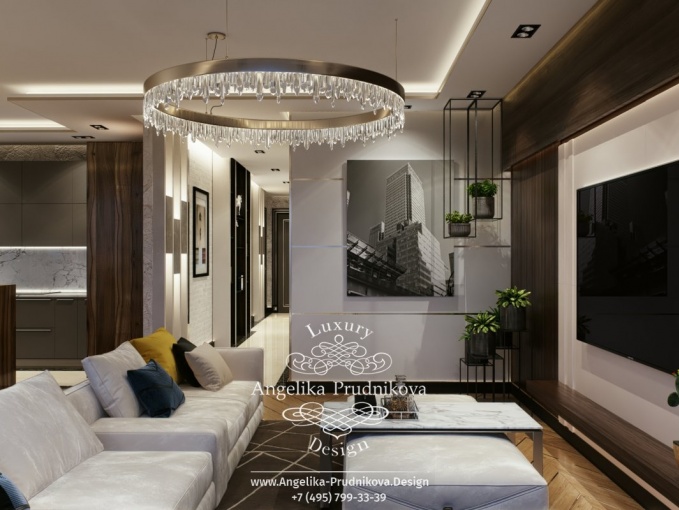 Дизайн-проект интерьера квартиры в ЖК BARRIN HOUSE в скандинавском стиле