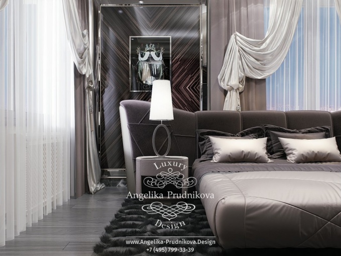 Дизайн-проект интерьера мужской спальни