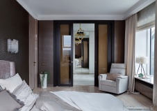 Фото интерьера спальни квартиры в стиле ар-деко