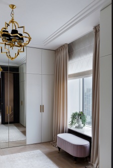 Фото интерьера гардеробной квартиры в стиле ар-деко