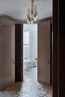 Фото интерьера санузла квартиры в стиле ар-деко