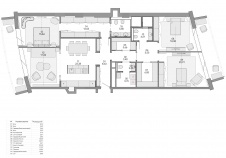 Планировка 4-х комнатной квартиры в ЖК «Садовые кварталы».