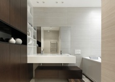 Фото интерьера ванной пентхауса в стиле минимализм