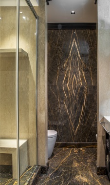 Фото интерьера санузла квартиры в американском стиле