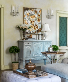 Фото интерьера гостиной дома в американском стиле