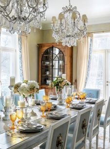 Фото интерьера столовой дома в американском стиле