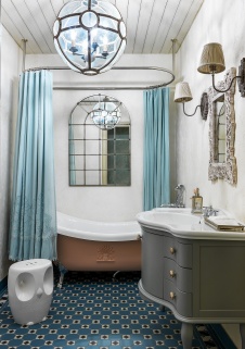 Фото интерьера санузла дома в американском стиле