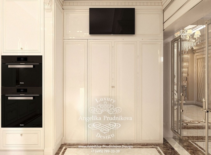 Дизайн-проект интерьера квартиры в ЖК Донской Олимп в классическом стиле