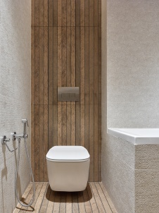 Фото интерьера санузла квартиры в стиле минимализм