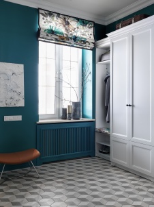 Фото интерьера входной зоны дома в стиле фьюжн