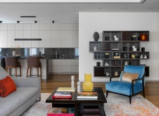 Фото интерьера гостиной квартиры в стиле минимализм