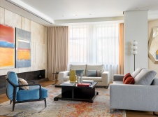 Фото интерьера гостиной квартиры в стиле минимализм