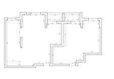 Исходная планировка семейной квартиры.