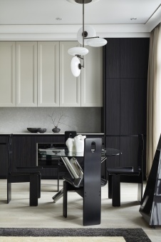 Фото интерьера столовой квартиры в стиле минимализм