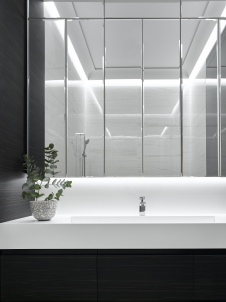 Фото интерьера санузла квартиры в стиле минимализм