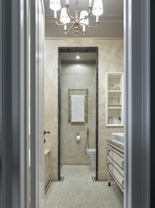 Фото интерьера санузла квартиры в стиле неоклассика