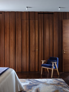 Фото интерьера спальни дома в стиле эко