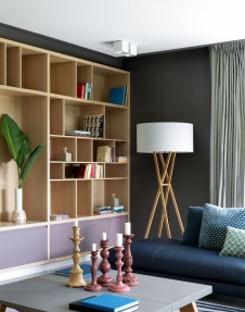 Фото интерьера гостиной дома в стиле фьюжн