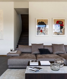 Фото интерьера гостиной дома в стиле эко