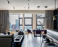 Фото интерьера гостиной квартиры в стиле минимализм