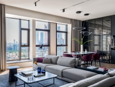 Фото интерьера гостиной квартиры в стиле минимализм