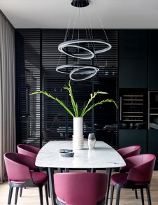 Фото интерьера столовой квартиры в стиле минимализм