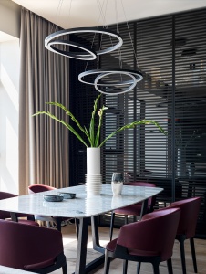 Фото интерьера столовой квартиры в стиле минимализм