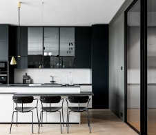 Фото интерьера кухни квартиры в стиле минимализм