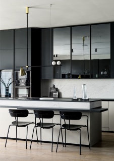 Фото интерьера кухни квартиры в стиле минимализм