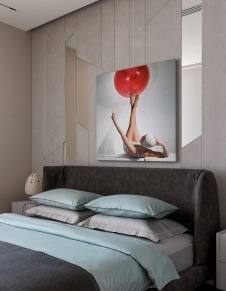 Фото интерьера спальни квартиры в стиле минимализм