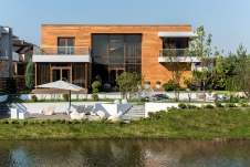 Фото фасада дома в стиле минимализм