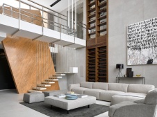 Фото интерьера гостиной дома в стиле минимализм