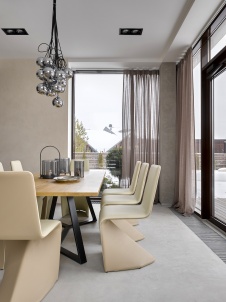 Фото интерьера столовой дома в стиле минимализм