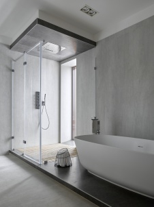 Фото интерьера ванной дома в стиле минимализм