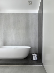 Фото интерьера ванной дома в стиле минимализм