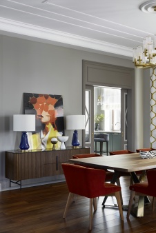 Фото интерьера столовой дома в стиле ар-деко