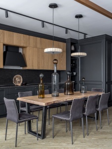 Фото интерьера кухни квартиры в стиле лофт