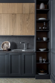 Фото интерьера кухни квартиры в стиле лофт