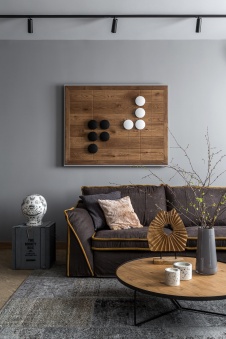 Фото интерьера гостиной квартиры в стиле лофт