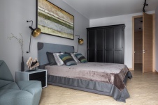 Фото интерьера спальни квартиры в стиле лофт