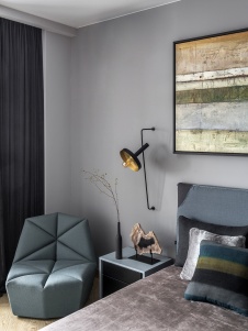 Фото интерьера спальни квартиры в стиле лофт