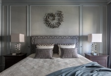 Фото интерьера спальни квартиры в стиле неоклассика