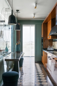 Фото интерьера кухни квартиры в стиле ар-деко