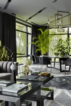 Фото интерьера столовой дома в стиле минимализм