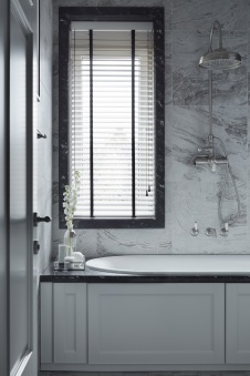 Фото интерьера ванной квартиры в стиле фьюжн