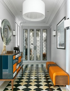 Фото интерьера входной зоны квартиры в стиле фьюжн