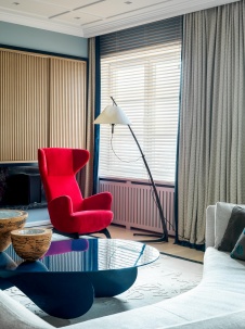 Фото интерьера зоны отдыха квартиры в стиле фьюжн