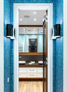 Фото интерьера санузла квартиры в стиле фьюжн